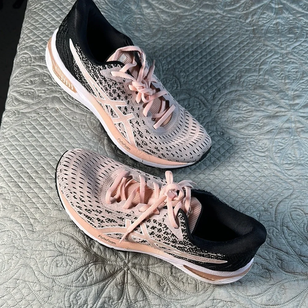 Pink and Black Performance Athletic Shoes